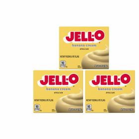 Pudding instantané Jell-O à la crème de banane 3X (96 g)
