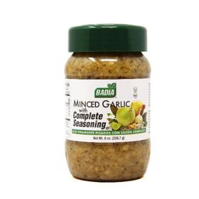 Ail haché Badia avec mélange d'assaisonnement complet (8 oz/227 g)