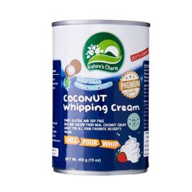 Crème fouettée à la noix de coco Nature's Charm (400 ml)