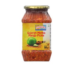 Pickles de mangue Ashoka Gujarati Methia (500 g)