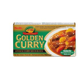 S&B Golden Curry, piquant moyen (220 g)