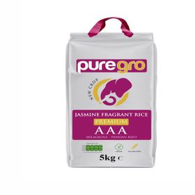 Puregro AAA Premium Riz parfumé au jasmin (5 kg)