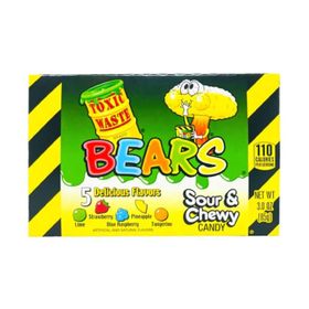 Bonbons Toxic Waste Bears Sour &amp; Chewy (85 g)