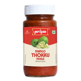 Priya Mango Thokku Pickle sans ail (300 g)