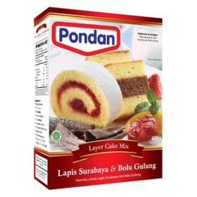 Pondan Lapis Surabaya &amp; Bolu Gulung Cake Mix (400 g)