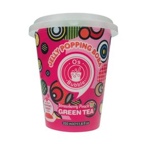 O's Bubble Popping Boba Fraise/Pêche (480 ml)