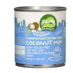 Boîte de lait de coco condensé sucré Nature's Charm (320 g)