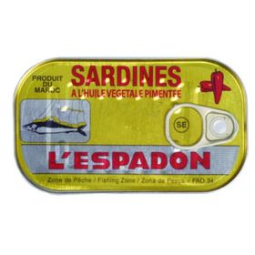 L`Espadon Sardines à l&#x27;huile pimentée (125 g)