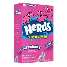 Nerds Candy Drink Mix Fraise (6x2,7 g)