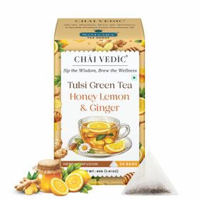Thé vert Samaara Tulsi - Miel, citron et gingembre (20 sachets)