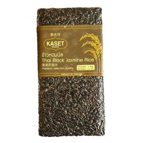 Riz noir au jasmin thaïlandais Kaset (1 kg)