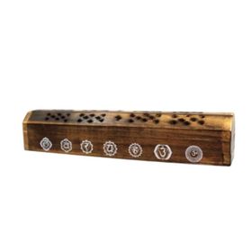 Green Tree 7 Chakra Wooden Holder (encens) (1 boîte)