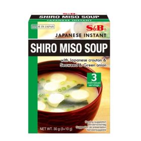 S&amp;B ; Soupe instantanée Shiro Miso (30 g)