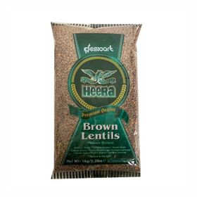 Lentilles entières Heera Masoor brunes (1 kg)