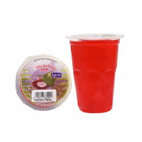 Kara Nata De Coco Fraise (220 g)