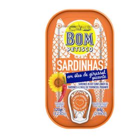 Bom Petisco Sardine à l'huile piquante (120 g)