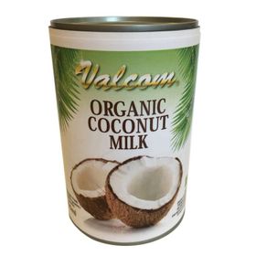 Lait de coco biologique Valcom (400 ml)