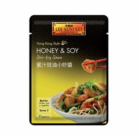 Sauce pour sautés au miel et au soja Lee Kee Kum (70 g)