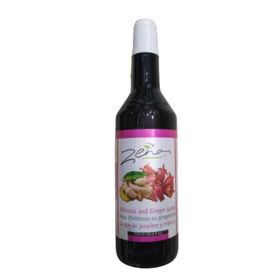 Sirop Zena à l'hibiscus et au gingembre (750 ml)