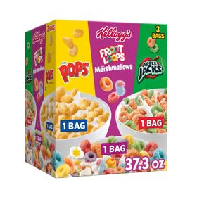 Assortiment de céréales Kellogg&#x27;s Froot Loops (37 oz/1 kg)