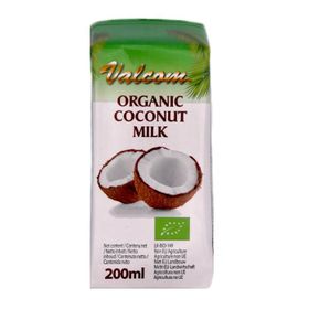 Lait de coco biologique Valcom (200 ml)