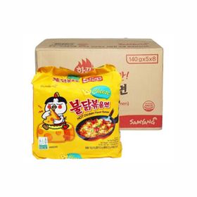 Inst. Nouilles Samyang Cheese Hot Chicken Flavour Ramen 8 x (5x140gr)