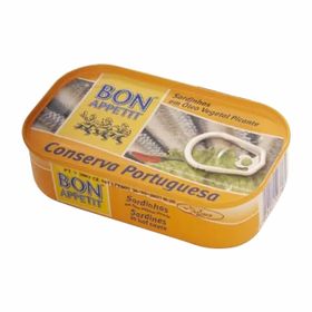 Bon Appétit Sardines portugaises à l&#x27;huile de tournesol picante (120 g)