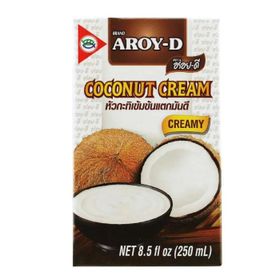 Crème de coco Aroy-D UHT 21 % de matières grasses (250 ml)