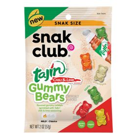 Tajin Snak Club Bonbons gélifiés en forme d&#x27;anneaux (57 g)
