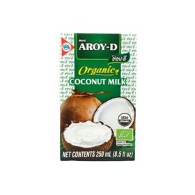 Lait de coco biologique Aroy-D UHT 19 % de matières grasses (250 ml)
