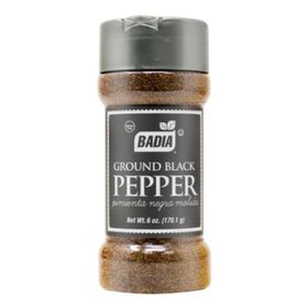 Poivre noir moulu Badia (170,1 g/6 oz)
