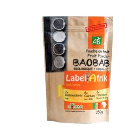 Étiquette Afrik Baobab Seeds Powder (250 g)