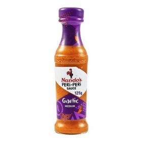 Sauce Peri-Peri à l&#x27;ail Nando&#x27;s, moyennement épicée (125 g)
