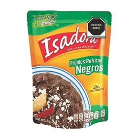 Isadora Refrited Black Beans Pouch (15 oz/430 g)