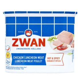 Viande de poulet Zwan Luncheon Meat Hot &amp; Spicy (340 g)