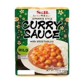 S&amp;B ; Sauce au curry avec légumes, douce (210 g)