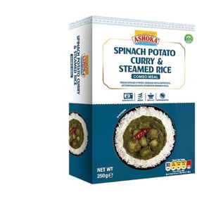 Ashoka Spinach Potato Curry & Steamed Rice (250g)