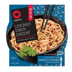 Bol de nouilles ramen Obento au poivre noir concassé (240 g)