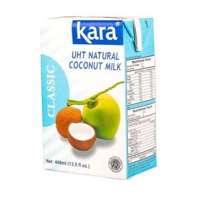 Lait de coco Kara Classic UHT 17 % de matières grasses (400 ml)