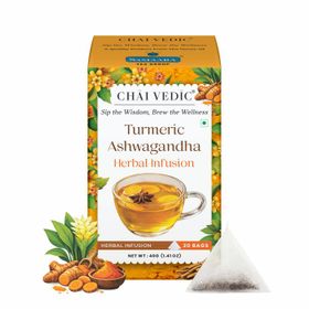 Tisane Samaara au curcuma et à l'ashwagandha (20 sachets)