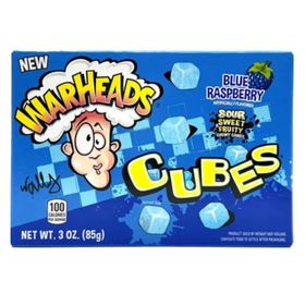 Warheads Blue Raspberry Cubes Theatre Box (85 g)