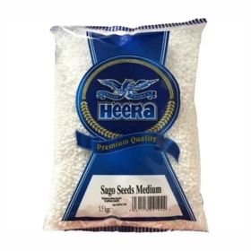 Heera Graines de sagou moyennes Sabudana Regular (tapioca) (1,5 kg)
