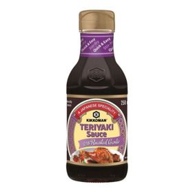 Sauce Teriyaki à l&#x27;ail rôti Kikkoman (250 ml)