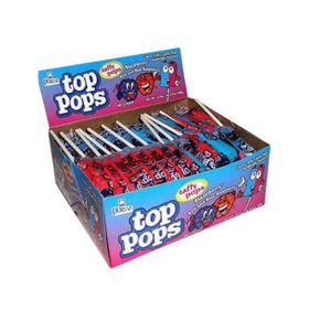 Top Pops Bonbons mous Taffy Pops Blazpberry (7 g)