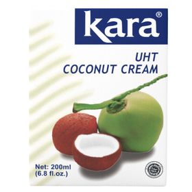 Crème de coco Kara UHT 24 % de matières grasses (200 ml)