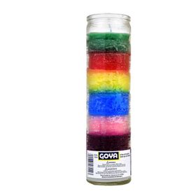 Bougie Goya Novena haute multicolore (272 g)