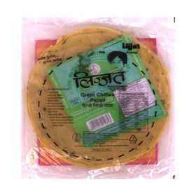 Lijjat Papad au piment vert (200 g)