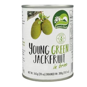 Nature's Charm : jeunes fruits de jacquier verts en saumure (565 g)