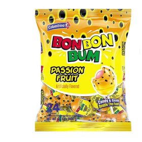 Bon Bon Bum Pops au chewing-gum à la passion (408 g)