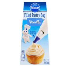 Poche à douille remplie de glaçage à la vanille Pillsbury (454 g)